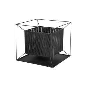 Ognisko ogrodowe Moss ze stali, czarne, kwadratowe, nowoczesny design - Grillowanie i gotowanie na świeżym powietrzu