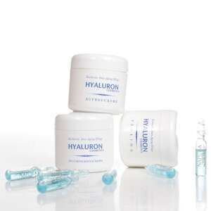 Súprava krémov Hyaluron, 1 125 ml exfoliátor, 1 125 ml denný hydratačný krém, 1 125 ml nočný krém