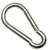 Spring loaded carabiner, 100mm
