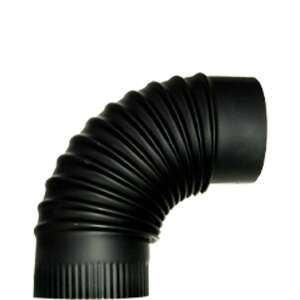 Smoke pipe elbow fi 150 mm #black
