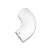 White 120mm flue pipe elbow, 90 degree angle, thin wall, for stoves, fireplaces, and wood-burning ovens