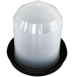 4L plastic chicken waterer with black base - Pet Care