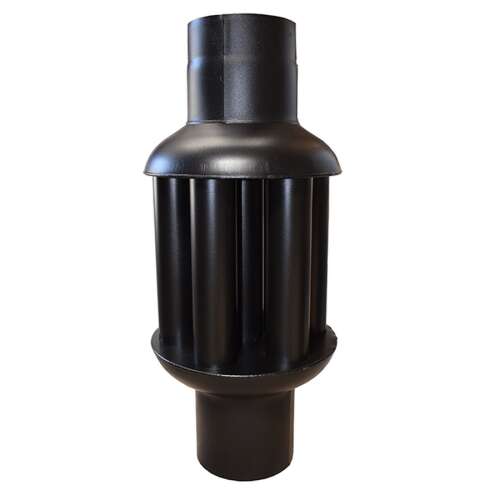 Black heat intensifier, 1000 mm long, 120 mm diameter, for improved combustion efficiency