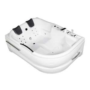 Wellis Dublo Hydro aszimmetrikus hidromasszázs kád, 180x130 cm-es méretben csaptelep nélkül 77485423 - Fürdőkád
