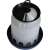 GARDEN 4L Plastic Chicken Feeder, White, Black, with Handle, Top View