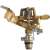 Adjustable sprinkler head, 1/2 inch, brass, for lawn and garden watering