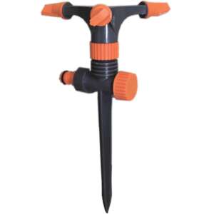 3-armiger Sprinkler mit Kunststoffspieß, Gartensprinkler, Rasensprinkler, Wassersprinkler, Sprinklerkopf, Gartenbewässerung, Rasenbewässerung - Bewässerungsdüsen