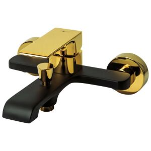 Maroko Schwarz-Gold Badewannenarmatur - Moderne Badezimmerarmatur - Wasserhahn