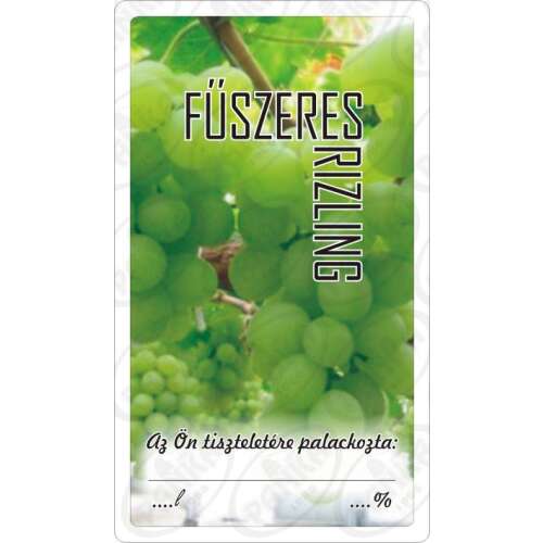 Matrica fűszeres rizling wine label