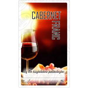 Етикет за вино Cabernet Franc, самозалепващ, лесен за поставяне - Пивоварна Wine & Brandy