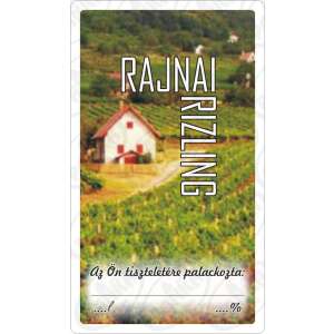 Rajnai Rizling wine label - Bottle Label