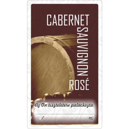 Etichetă de vin Cabernet Sauvignon Rosé