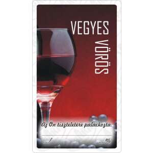 Autocolant vin roșu mixt 50 buc / pachet 40159723 Etichete pentru băuturi