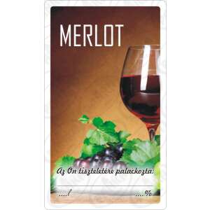 Autocolant merlot 50pcs / pachet 40159785 Etichete pentru băuturi