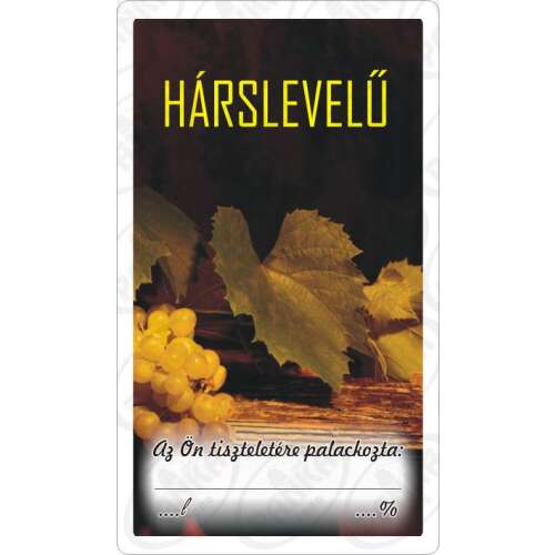Harslevelu Wine Label, 50 pieces per pack