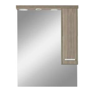 Nerva 75 cm Spiegelschrank mit Ablage, Farbe Rauna Eiche - Leziter Badezimmerschrank