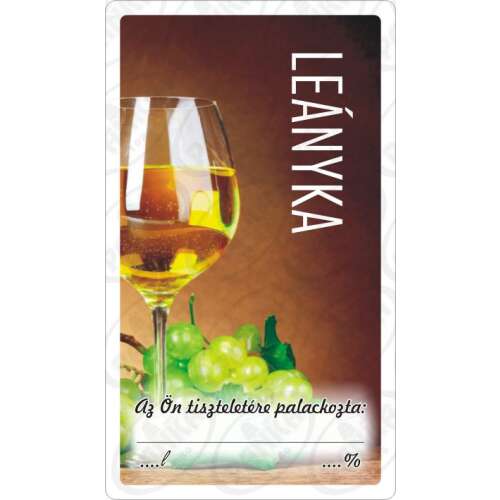 Leányka wine label, 50 labels per pack