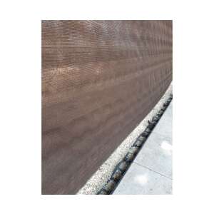 Totaltex 2x10m brown shade net, installed on a fence - Shade Net