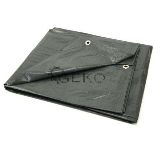 Gray 12x18m heavy duty tarp, 120g/m2