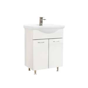 Ruben 65 долен шкаф Бял 77497996 - Leziter Шкаф за баня