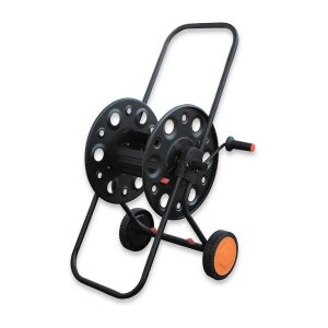 Metalowy wózek na wąż z kołami do węży 3/4"-35m, 1/2"-100m - Wózek na wąż
