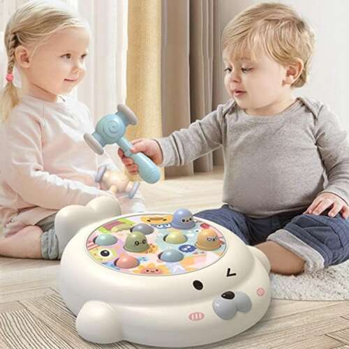 Ügyességi játék babáknak: Kalapácsos ütögetős játék gyerekeknek, gyerekek játszanak