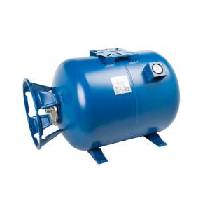 IBO 80L+M Hidrofor tartály nyomásmérővel, kék, víz nyomásszabályozáshoz - Öntözés