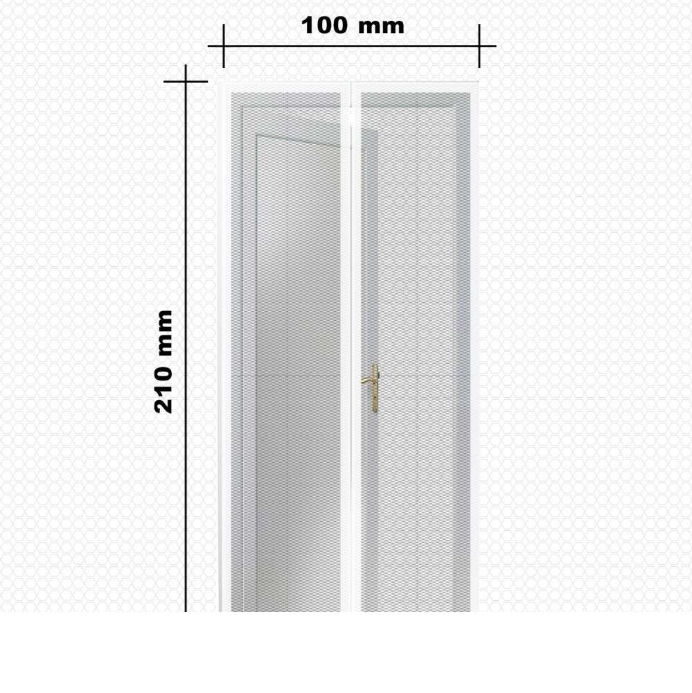 Szúnyogháló Függöny ajtóra 210x100cm - fehér