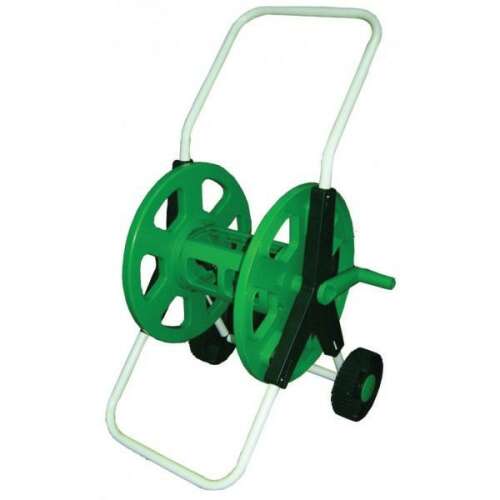 Tambur de furtun portabil cu roți, verde, 60m, 1/2 inch