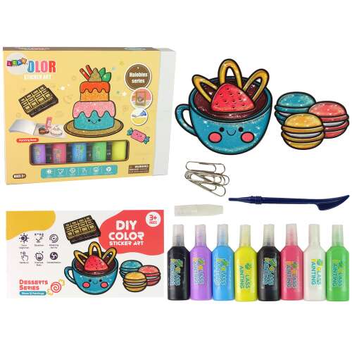 Ablakmatricák Bútor édességek DIY 8 színben csillogó 15718