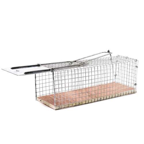 Capcană pentru animale vii, 27cm dreptunghiulară, capcană umană pentru șobolani, prindere și eliberare, cușcă metalică, ușor de utilizat, sigură pentru animalele de companie, capcană fără uciderea, controlul rozătoarelor, controlul dăunătorilor