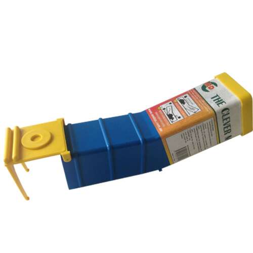 The Clever Mouse Trap, blaue und gelbe Plastik-Mausefalle, humane Mausefalle