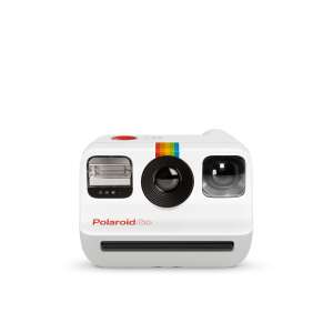 Vorderansicht der weißen Polaroid Go Sofortbildkamera - Polaroid