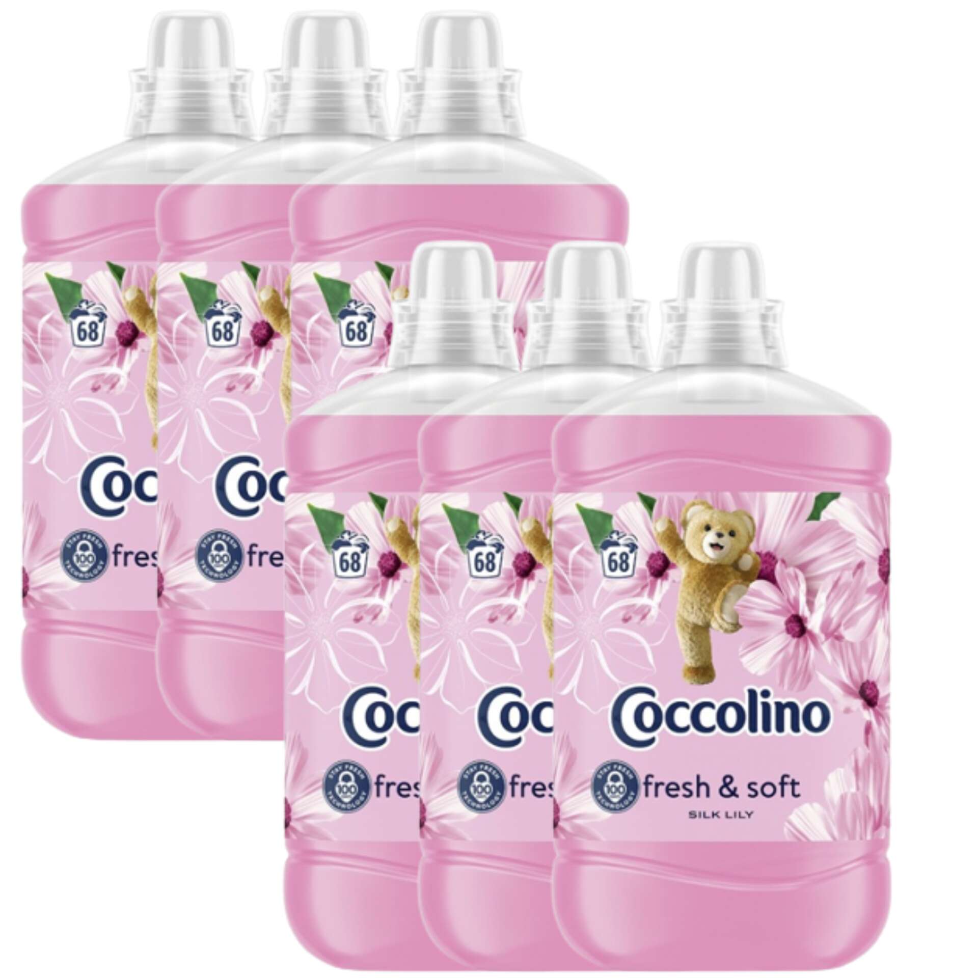 E-shop Coccolino Silk Lily Aviváž koncentrát 408 praní 6x1700ml