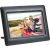 Agfa APF700 7-inch digital photo frame displaying a family photo