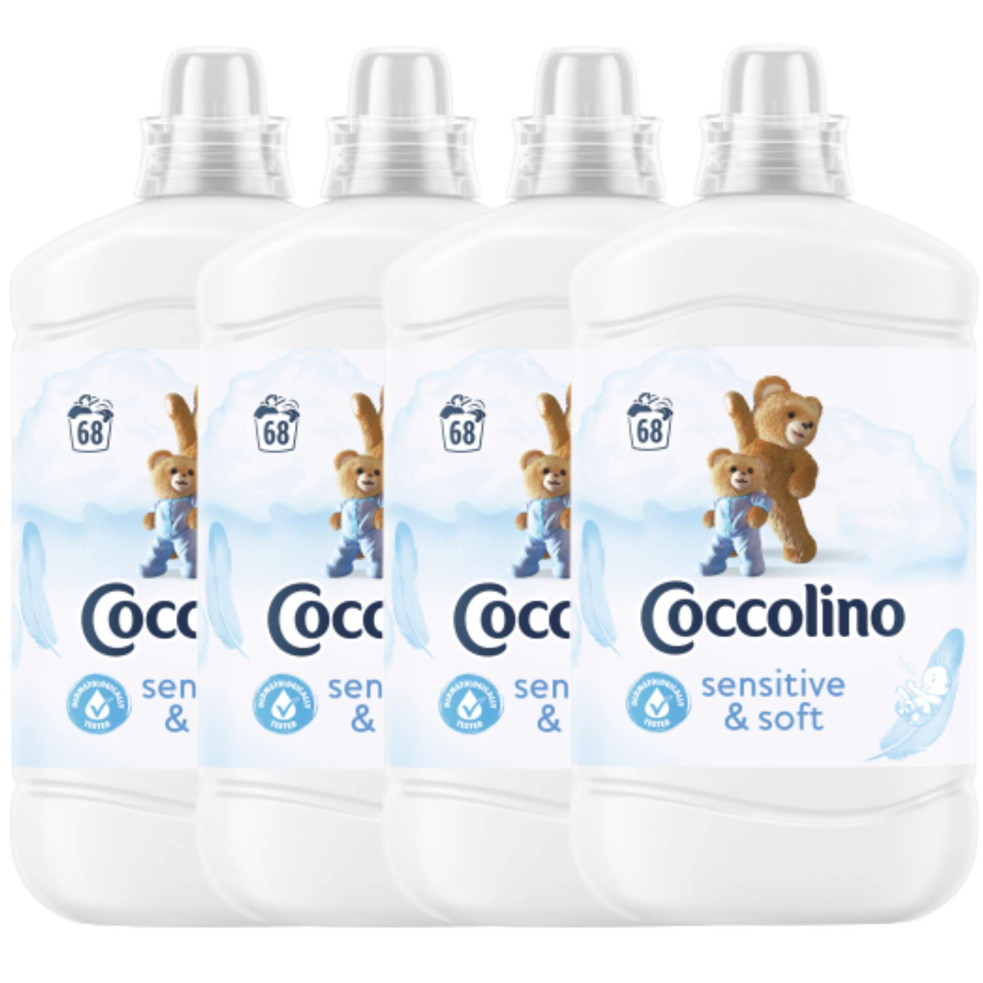E-shop Coccolino Oplachovací koncentrát Sensitive Pure 272 4x1700ml