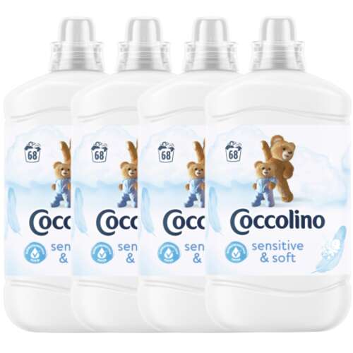 Coccolino Rinse concentrate Sensitive Pure 272 wash 4x1700ml