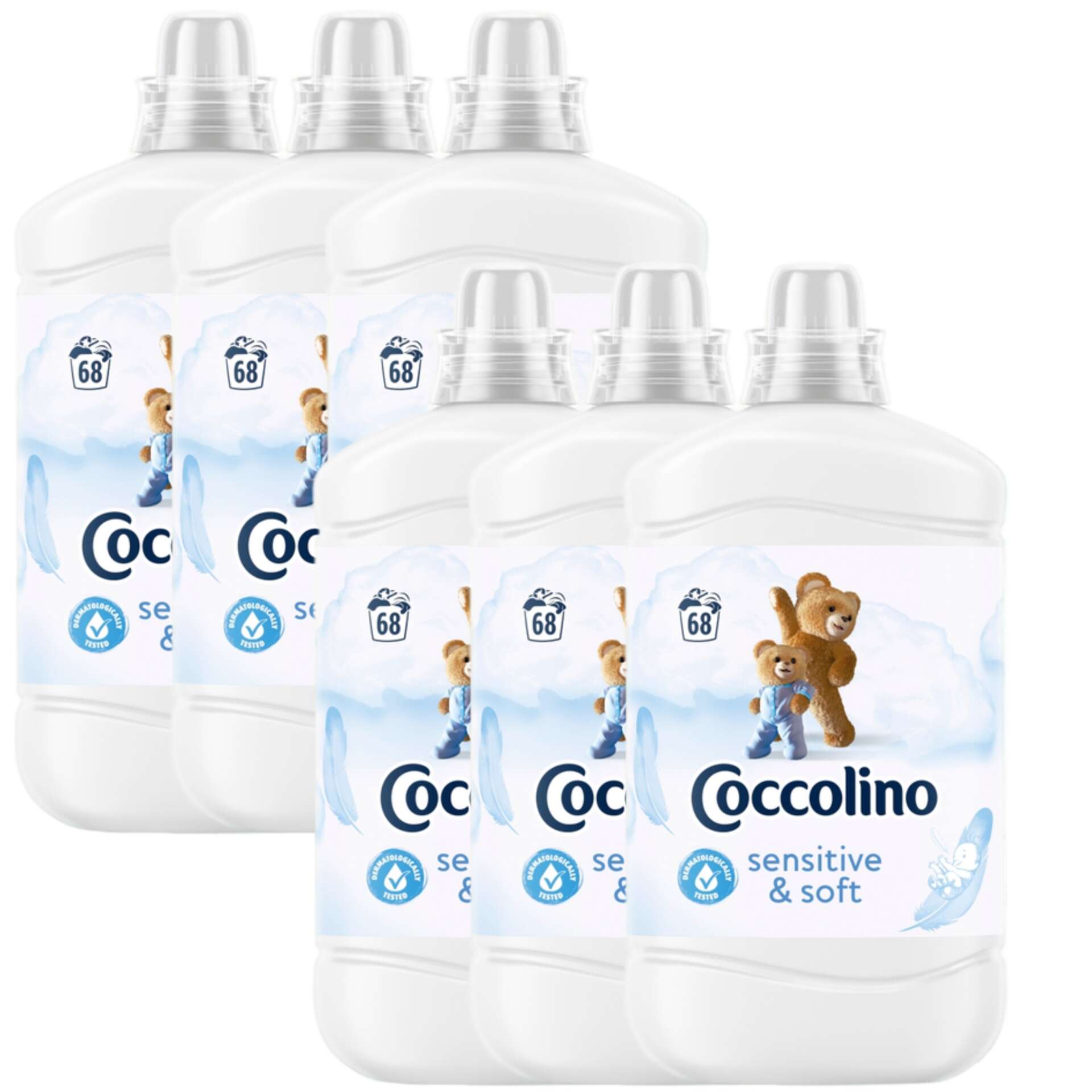 E-shop Coccolino Sensitive Pure Rinse Concentrate 408 wash 6x1700ml