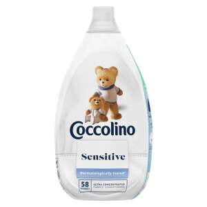 Coccolino Sensitive Pure Ultrakoncentrat Odżywka do Prania, 58 prań, 870 ml, dermatologicznie testowany, odpowiedni do prania ubranek dla niemowląt - Detergent