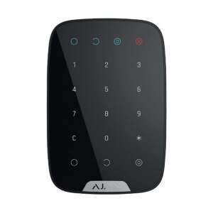 Tastatură Ajax Keypad BL fără fir, controlată prin atingere, de culoare neagră 77623471 Alarme