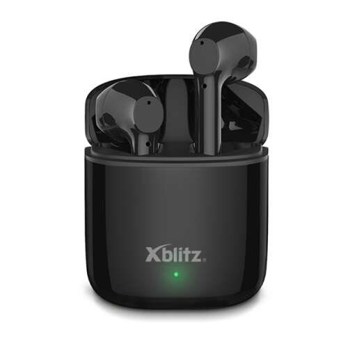 Xblitz Snake Mojo vezeték nélküli Bluetooth fülhallgató, fekete, töltő tok