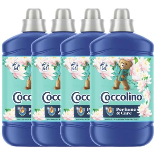 Coccolino Water Lily & Pink Grapefruit Fabric Softener, 4 pack, 1600ml each