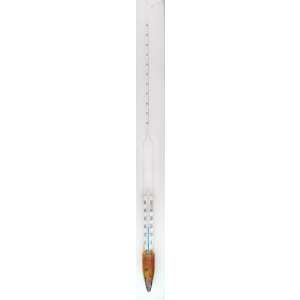 Balling-Hydrometer mit Thermometer zum Brauen, 10-20/0,2° - Wein- und Branntweinbrauen