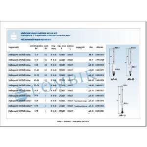 Hydrometer for measuring density in Baumé degrees, 0-10°Be, 0.1°Be scale, 320mm length, AR-9, AR-10, AR-11 - Hydrometer
