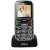 Maxcom MM462BB mobiltelefon extra nagy gombokkal, vészhívóval - fekete, töltőállványban