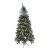 Flippy, Mesterséges díszített fenyőfa, falra/sarokra állítható zöld, alsó átmérője 106cm  mérete 210cm 77670699