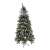 Flippy, Mesterséges díszített fenyőfa, falra/sarokra állítható zöld, alsó átmérője 106cm  mérete 210cm 77670699