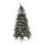 Flippy, Mesterséges díszített fenyőfa, falra/sarokra állítható zöld, alsó átmérője 106cm  mérete 210cm 77670699