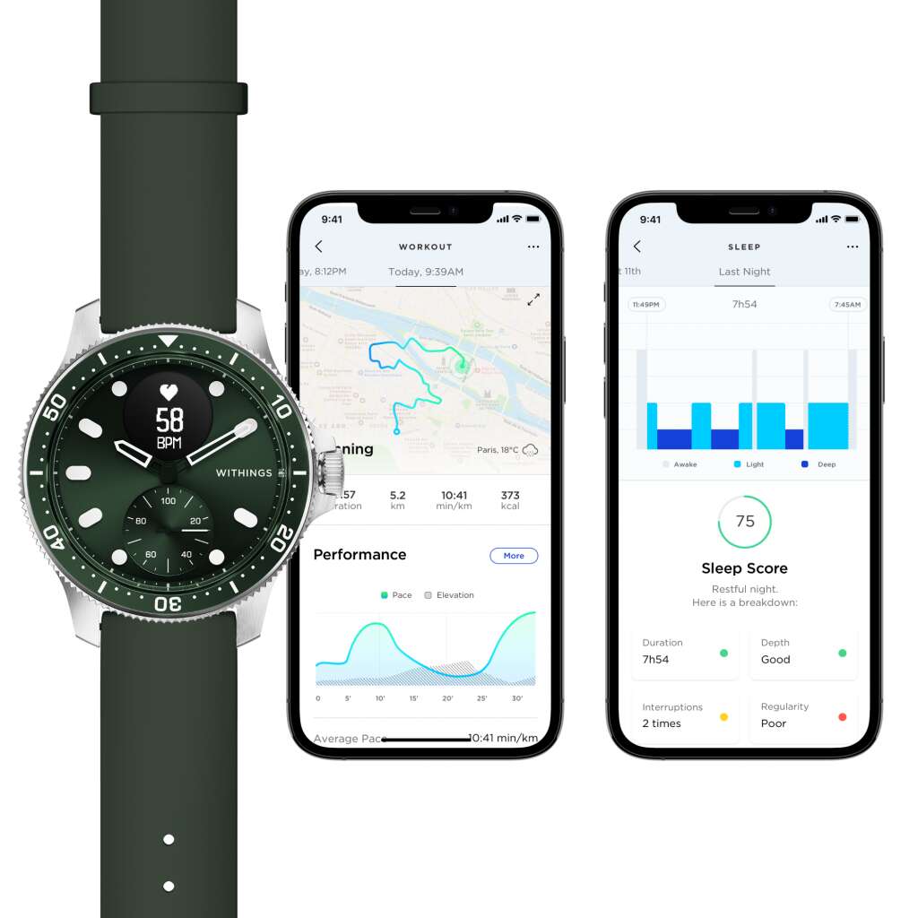 Withings scanwatch horizon special edition 43mm - green