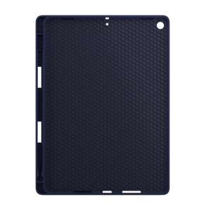 Next One Rollcase for iPad 10.2 inch, royal blue, protective case, back view - Tablet Case